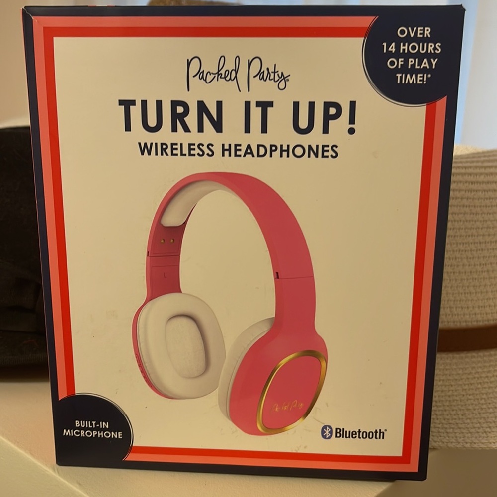 Pink headphones!